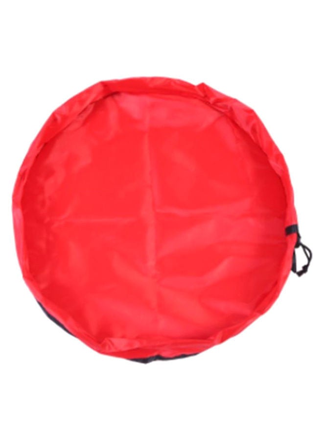 NIBEMINENT Portable Kids Play Mat Storage Bag Red - Image 1