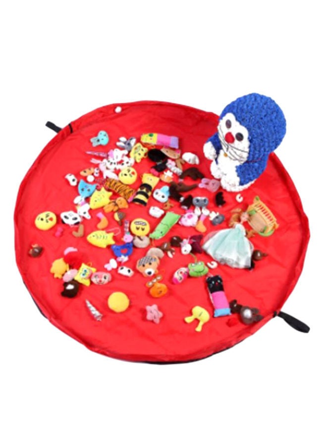 NIBEMINENT Portable Kids Play Mat Storage Bag Red - Image 2