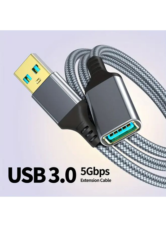 USB 3.0 Extension Cable 1M 5Gbps High Speed Double Shielding Signal Booster - Image 1