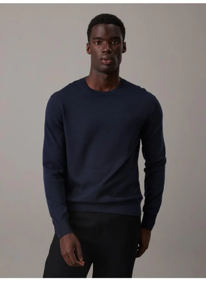 Crew Neck Cotton Jumper