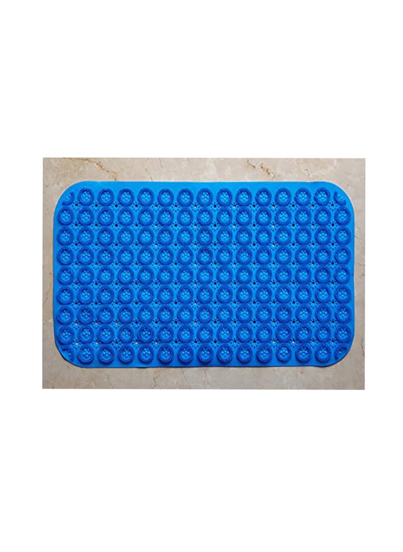 Lifestyle-You - Lifestyle-You PVC Bathroom Massage Anti Slip Bath Mat (68 * 37 Cm, Blue) - Image 1