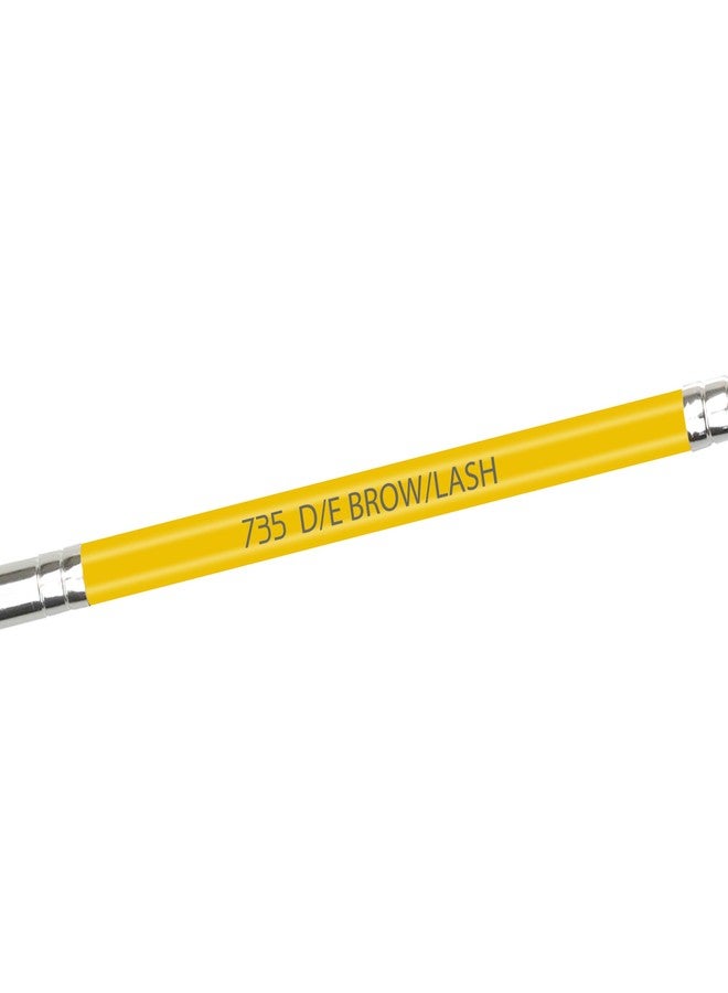 Bdellium Tools Professional Makeup Brush - Studio Series 735 Double-Ended Brow/Lash - With Mix of Soft Synthetic & Natural Fibers, For Eyes’ Daily Grooming (Yellow, 1pc) - Image 4