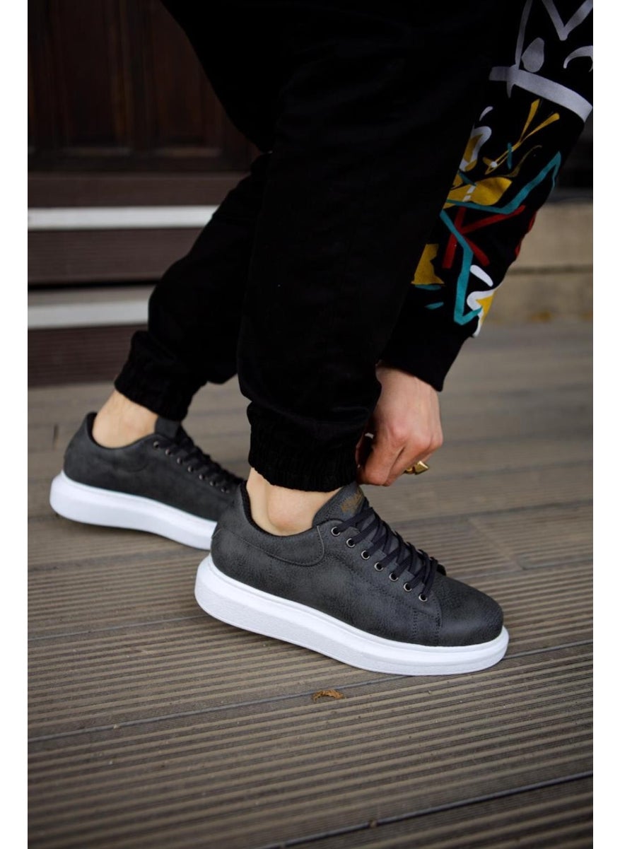 KnACK High Sole Casual Shoes 044 Gray  - Image 3