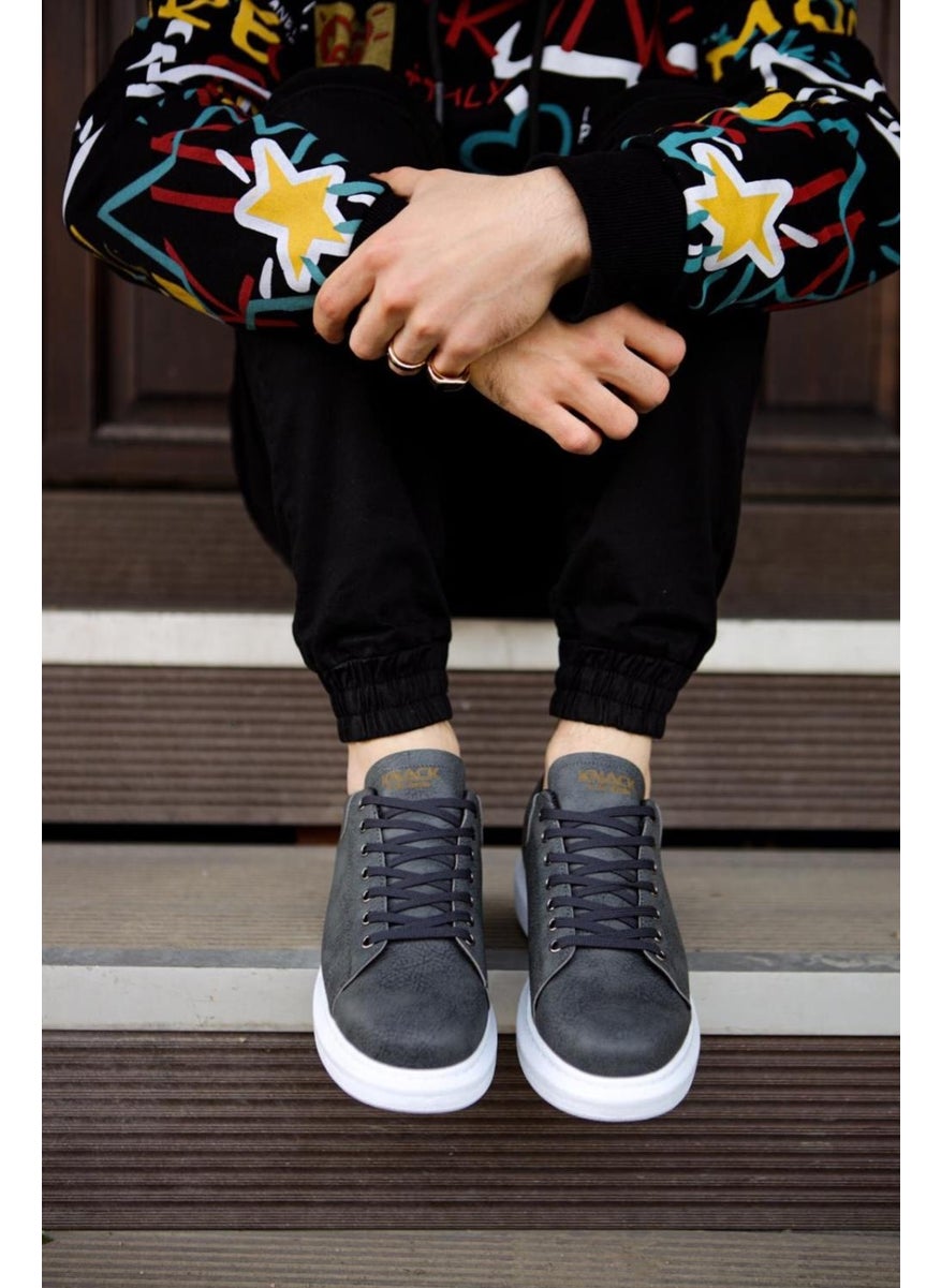 KnACK High Sole Casual Shoes 044 Gray  - Image 5