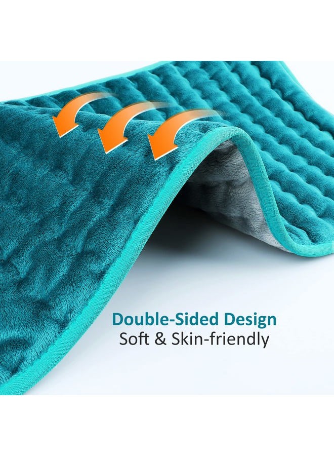 BESIGILA Electric Heating pad for Back/Shoulder/Neck/Knee/Leg Pain Relief, 6 Fast Heating Settings, Auto-Off, Machine Washable, Moist Dry Heat Options, Extra Large 12"x24" - Image 2