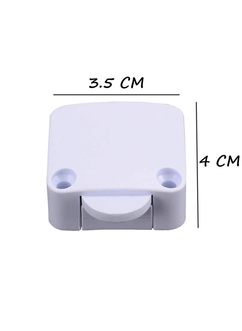 S-Power SPOWER Wardrobe Door Plastic Auto Switch Self Resetting Wardrobe Cupboard Sliding Switch Pack of 10  - Image 5