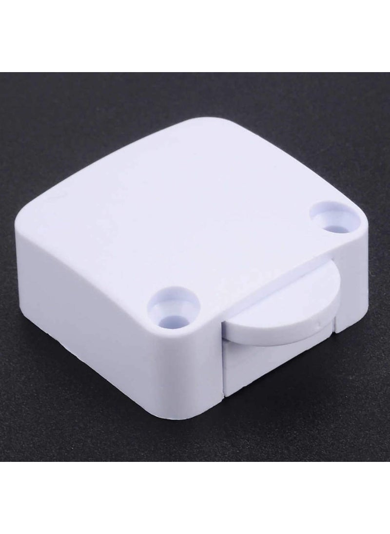 S-Power SPOWER Wardrobe Door Plastic Auto Switch Self Resetting Wardrobe Cupboard Sliding Switch Pack of 10  - Image 2