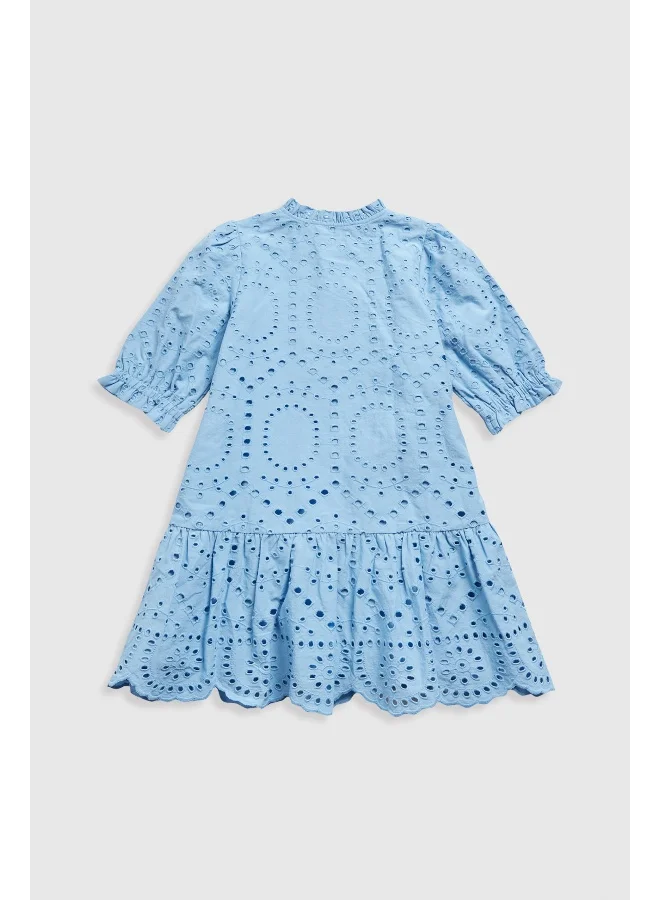mothercare Blue Broderie Dress