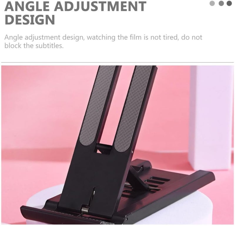 3pcs Foldable Phone Stand and Tablet Bracket Desktop Holder Set with Adhesive Adjustable Mobile Phone Support for Smartphones Multi-Color - Image 4