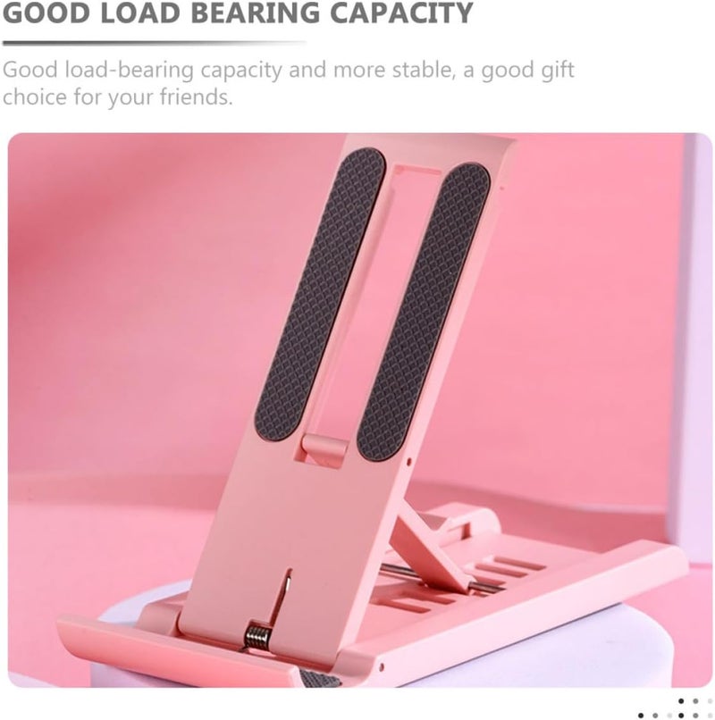 3pcs Foldable Phone Stand and Tablet Bracket Desktop Holder Set with Adhesive Adjustable Mobile Phone Support for Smartphones Multi-Color - Image 3