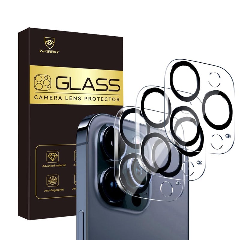 Vipsent Camera Lens Protector for iPhone 15 Pro 6.1" ï¼† iPhone 15 Pro Max 6.7",9H Tempered Glassï¼ŒUltra HD, Scratch Resistance Easy to Installï¼ŒCase Friendlyï¼Œ[Does not Affect Night Shots] 3-Pack - Image 1