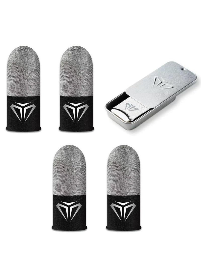 Oasisgalore 4 Pieces Gaming Finger Sleeves for Gaming Thumb Sleeves Mobile Gaming for Game  - Image 1