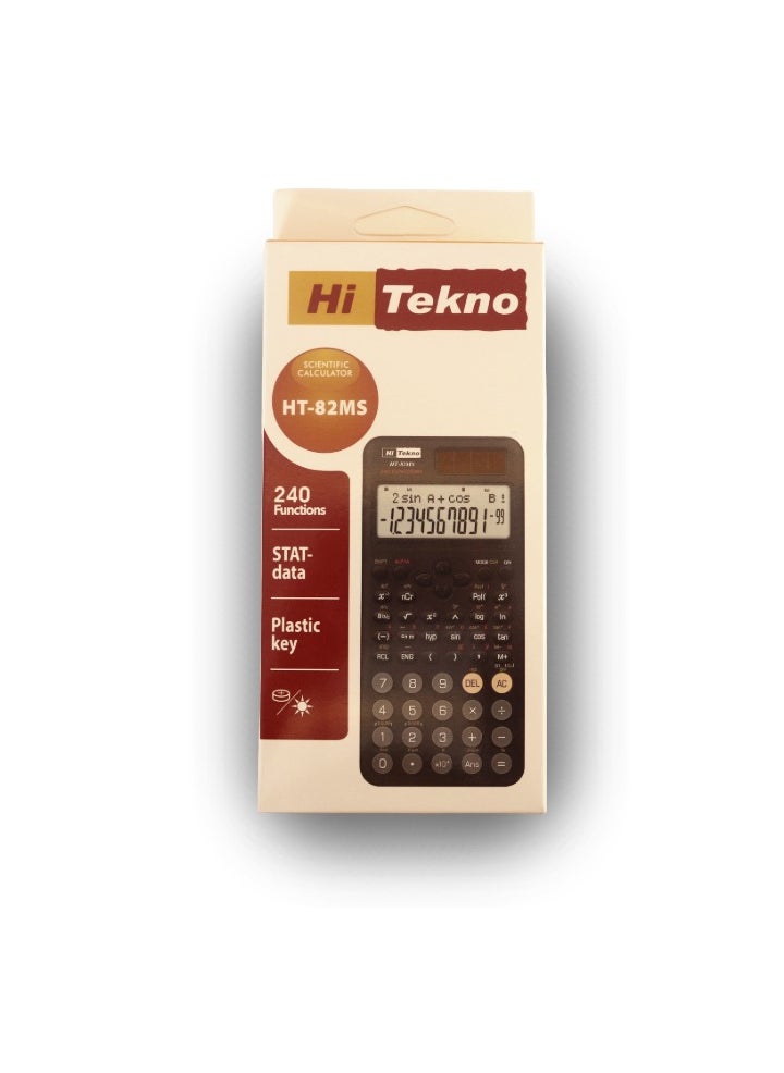 Scientific Calculator Model HT-82 MS Black