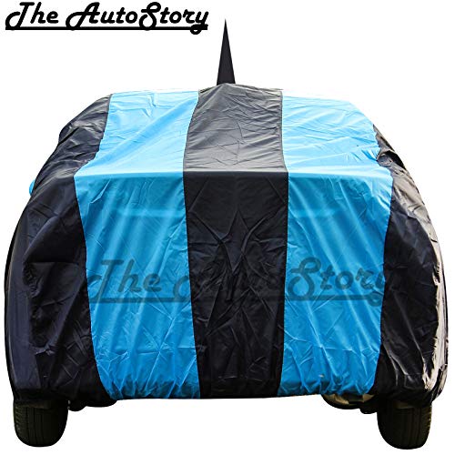 The Autostory 190 Taffeta Water Resistant Car Body Cover Compatible with Maruti Alto 800 with Mirror Pockets (Teak/Navy Blue) - Image 2