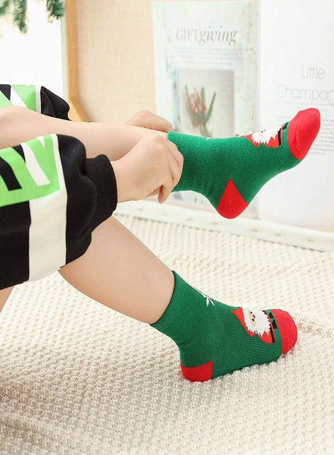 Frillybutts 5 Pack Kids Christmas Socks Boys Girls Toddler Baby Adult Family Cotton Xmas Socks - Image 4