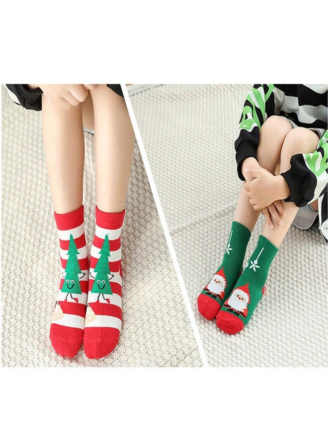 Frillybutts 5 Pack Kids Christmas Socks Boys Girls Toddler Baby Adult Family Cotton Xmas Socks - Image 5