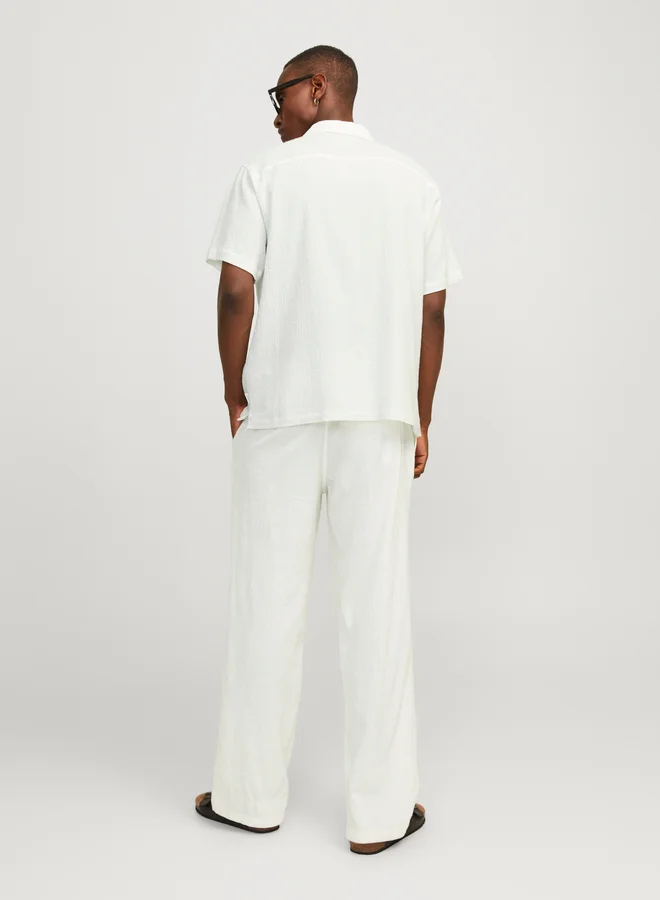 JACK & JONES Solid Resort Collar Regular Fit Shirt
