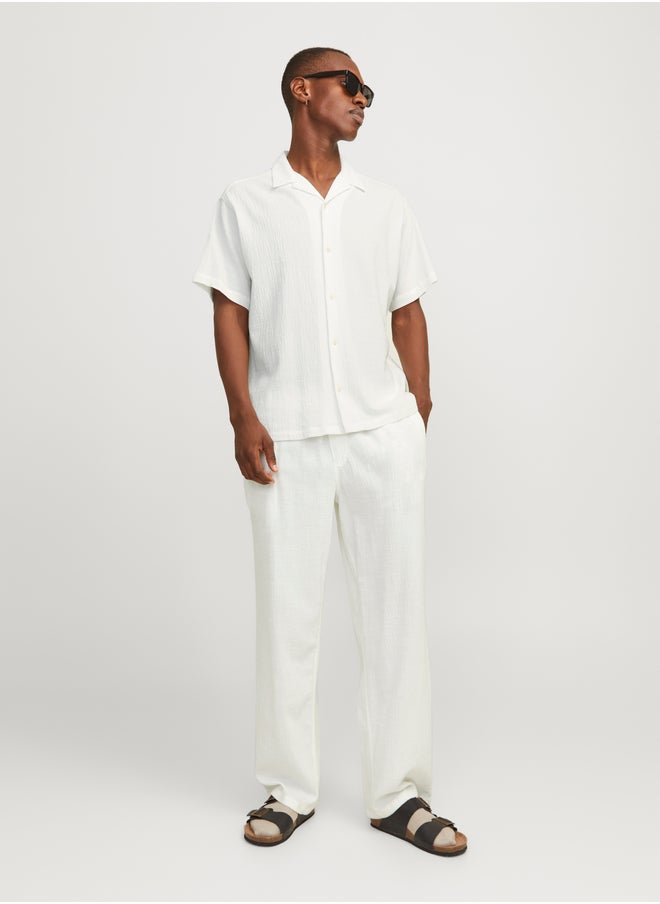JACK & JONES Solid Resort Collar Regular Fit Shirt  - Image 3