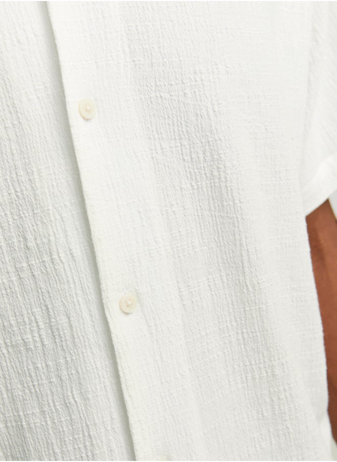 JACK & JONES Solid Resort Collar Regular Fit Shirt  - Image 5