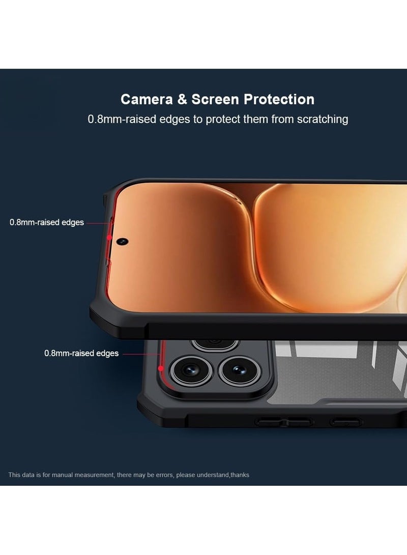 general Clear Case Compatible with Honor 600 Pro 5G, Transparent Case Camera Protection PC + TPU 4-Corner Airbag Shockproof Protective Back Cover for Honor 600 Pro - Image 2