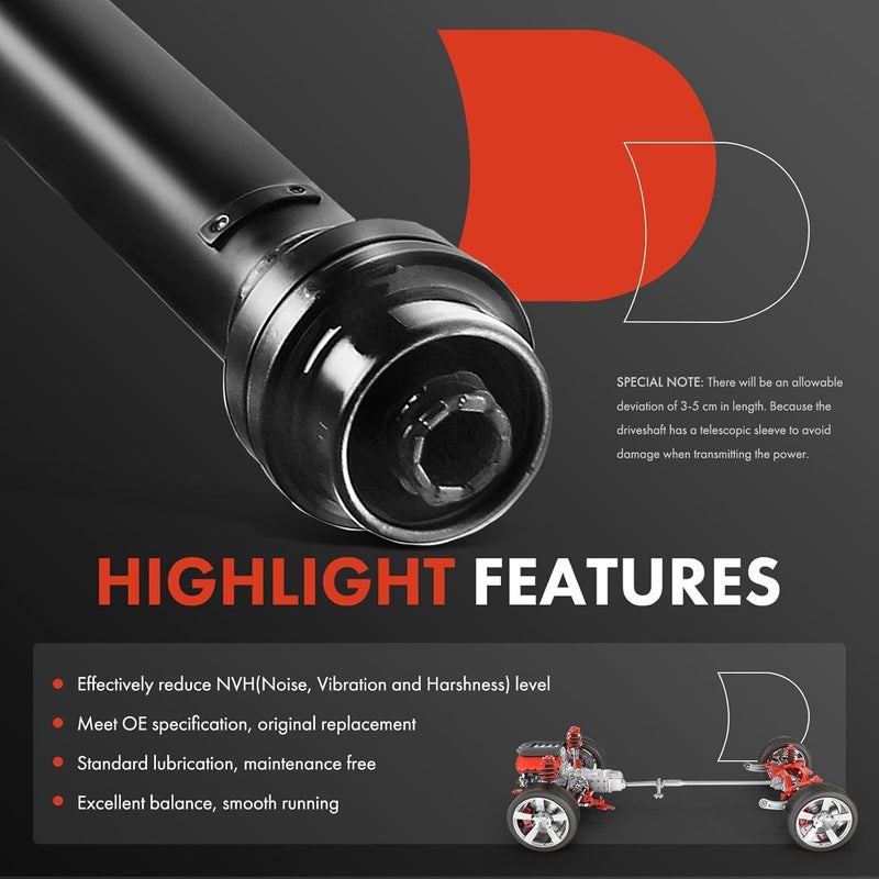 A-Premium Rear Complete Drive Shaft Assembly - Image 4