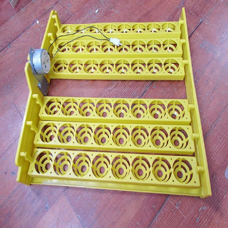 TMW حاضنة بيض أوتوماتيكية 12 فولت، L: 8x6=48 صينية بيض للدجاج والبط والدواجن الأخرى، تقوم بتدوير البيض تلقائيًا، بيضاء - Image 2