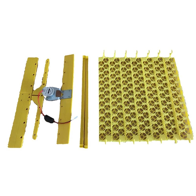 TMW حاضنة بيض أوتوماتيكية 12 فولت، L: 8x6=48 صينية بيض للدجاج والبط والدواجن الأخرى، تقوم بتدوير البيض تلقائيًا، بيضاء - Image 1