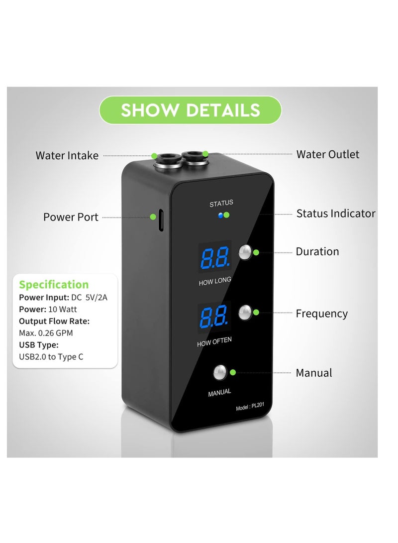 general moistenland Reptile Humidifier, Misting System for Terrariums, Automatic with Adjustable Spray Nozzles - Image 3