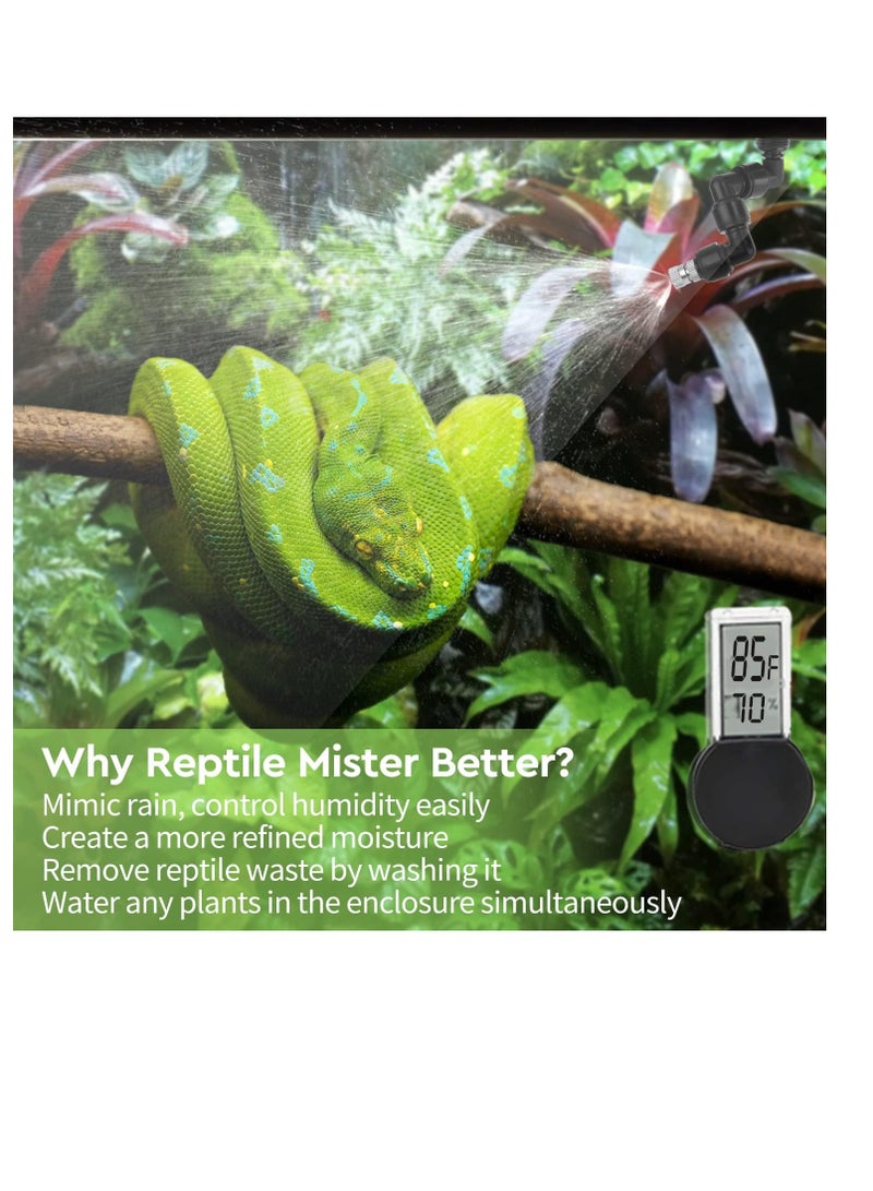 general moistenland Reptile Humidifier, Misting System for Terrariums, Automatic with Adjustable Spray Nozzles - Image 2