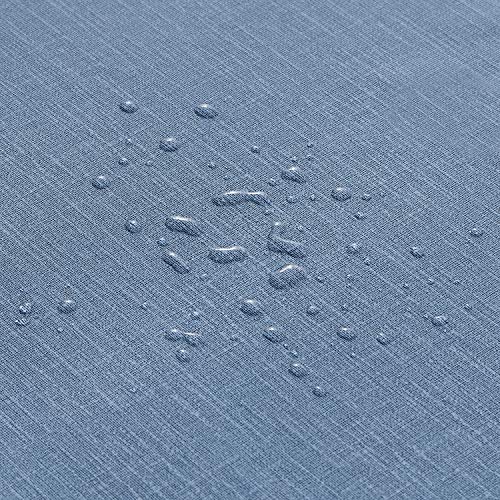 NLMUVW Square Vinyl Tablecloth 100% Waterproof Oil Proof Spill Proof PVC Table Cloth Wipe Clean Table Cover for Kitchen Dining Picnic, 54 x 54 inch, Blue - Image 5