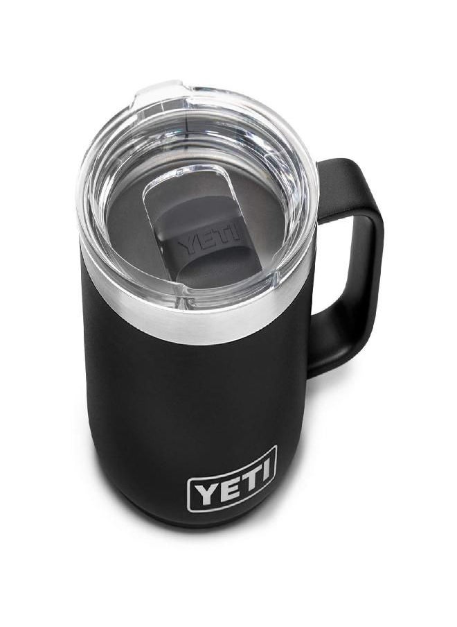 YETI YETI Rambler 10 oz Stackable Mug, Vacuum Insulated, Stainless Steel with MagSlider Lid, Black  - Image 1