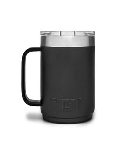 YETI YETI Rambler 10 oz Stackable Mug, Vacuum Insulated, Stainless Steel with MagSlider Lid, Black  - Image 3