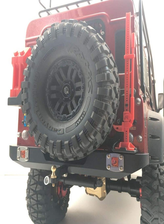 KYX مجموعة مصدات أمامية وخلفية معدنية من KYX Racing مع مصابيح LED، قطع غيار وإكسسوارات مُحسّنة لسيارات التحكم عن بُعد من نوع Axial SCX10 II 90046 و Traxxas TRX-4 TRX4 - Image 5