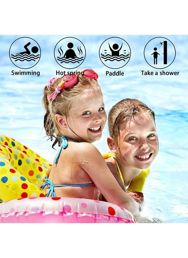 Ant Swimming Earplugs, 2 Pairs Pack Waterproof Reusable Silicone Swimming Ear Plugs for Swimming Showering Bathing Surfing Snorkeling and Other Water Sports, Suitable for Kids and Adults  - Image 5