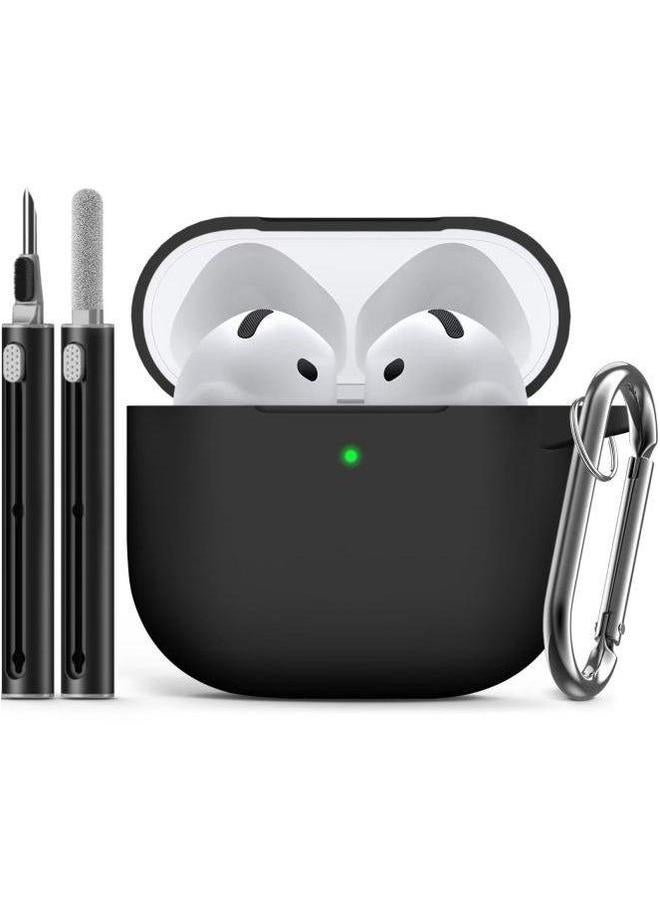 Suitable For Airpods Protective Cover Apple Bluetooth Earphone Shell Plus Cleaning Pen Suit-Color:Royal Blue-Model:airpods 1/2 - Image 2