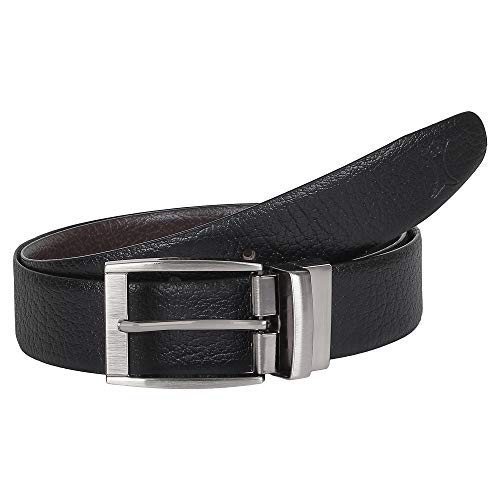 CREATURE Men's Genuine Leather Black & Brown Reversible Belt(Color-Black & Brown||Italian Leather||E-002||REVERSIBLE), Free Size - Image 3