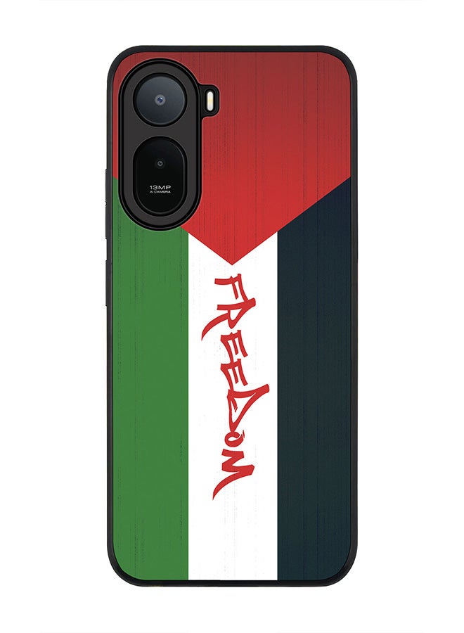Stylizedd Rugged Case for Xiaomi Redmi A7 Pro 4G / Poco C81 / Poco C81 Pro / Poco C85x 5G- Slim Fit Hybrid Rubber Cover Freedom