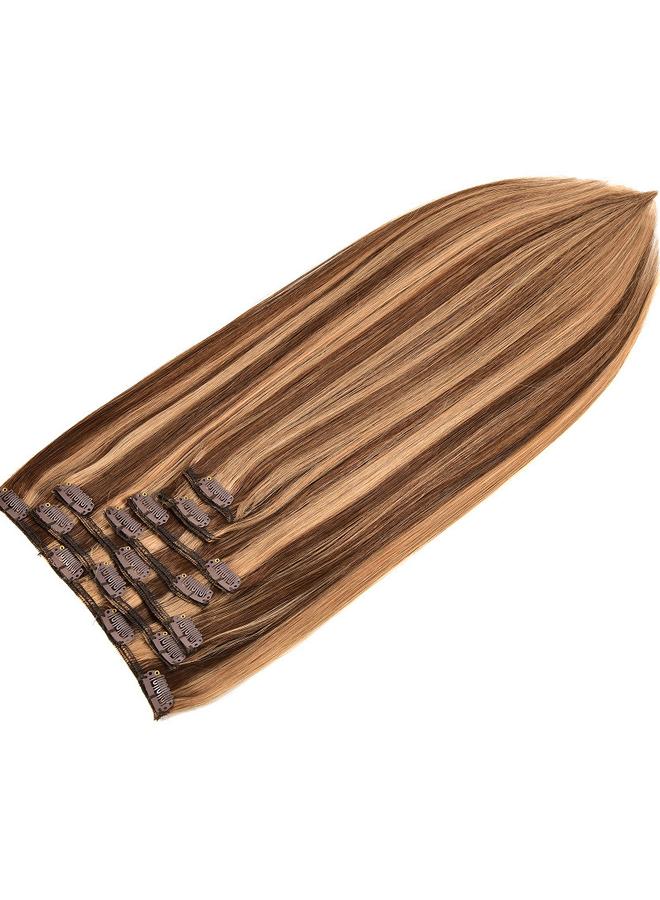 Bluejw Real Hair Wig European And American Wig Women's Straight Hair Seven-Piece Clip Hair Real Hair Wig Clip Hair - Image 5