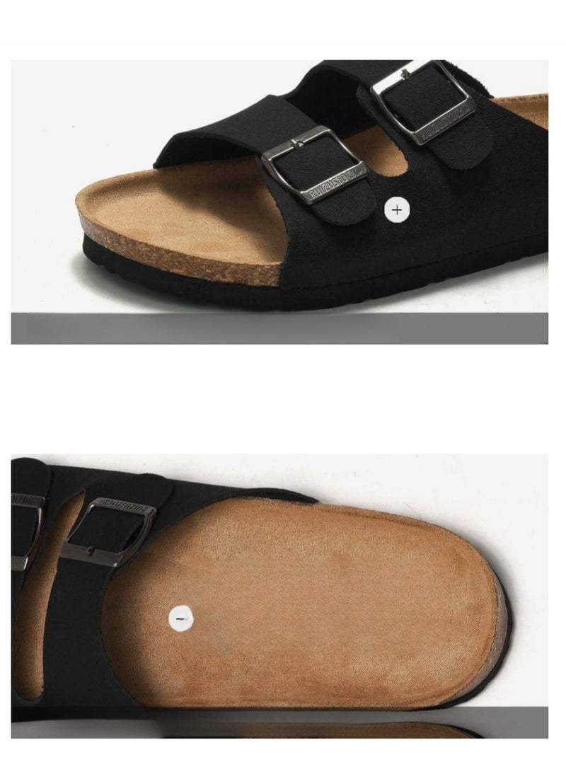 （Spot value flash sale）-Men's Cork Slippers  Beach Slippers - Image 4