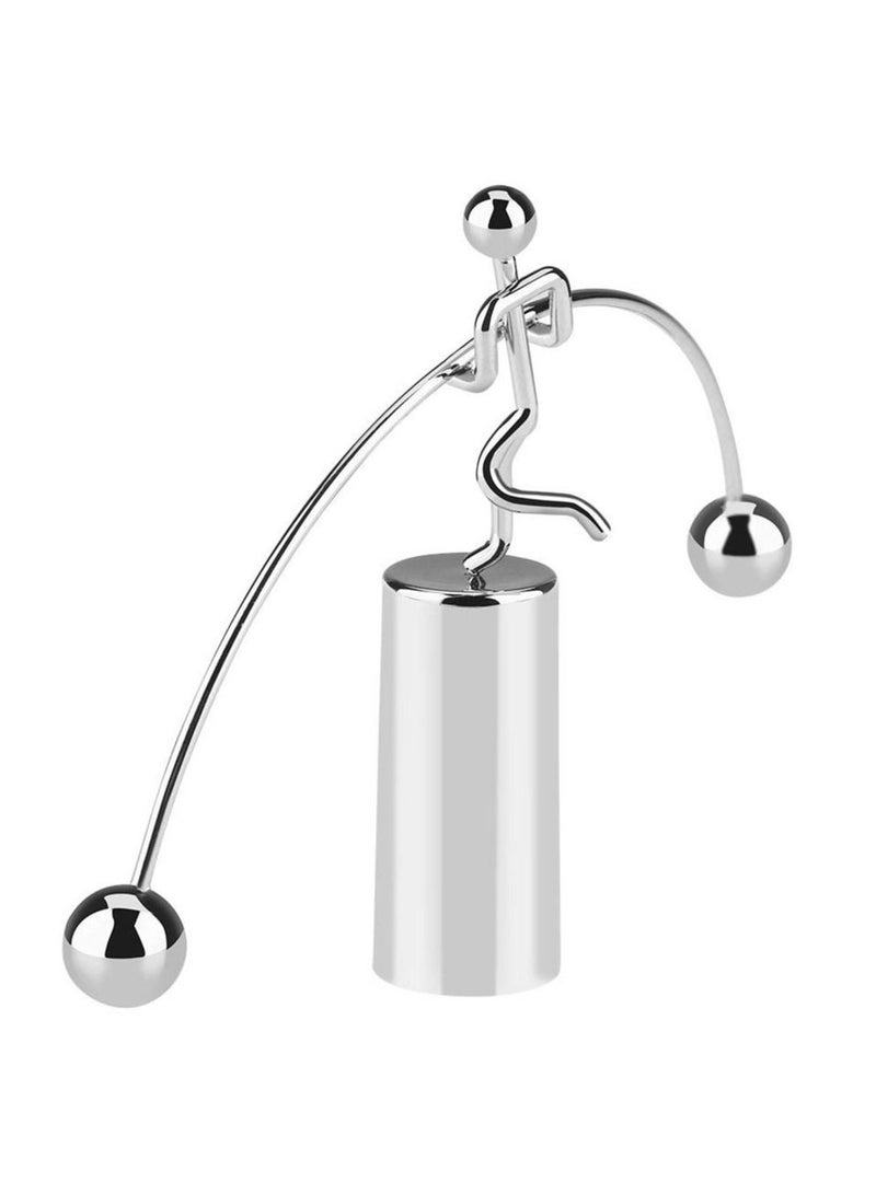 Desk Toy Mini Steel Balance Toy Weightlifter Kinetic Art Balance Toy Science Fun Office Desk Toy Home Offic Decor Desk Decor Toy - Image 1