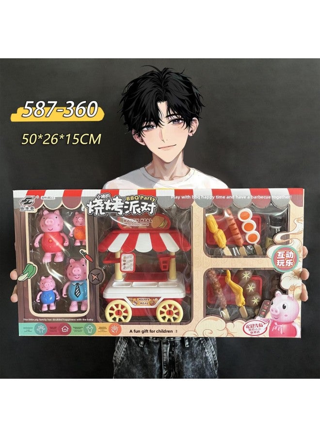 Girls Toys Play House Simulation Mini Kitchen Supermarket Cashier Gift Box Training Organization Gift Stall Wholesale