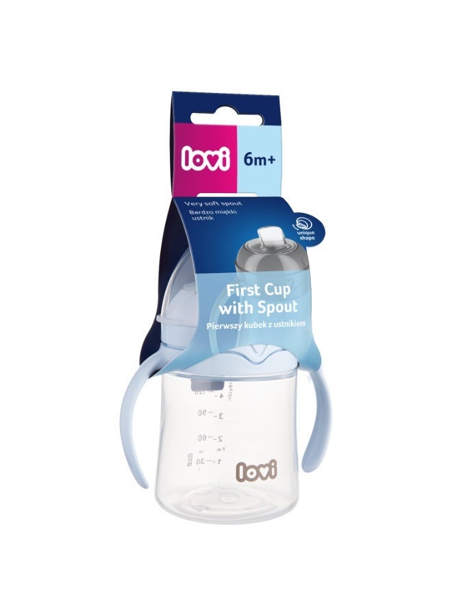 LOVI First Cup with Spout 6m+ Blue 150ml - Image 2