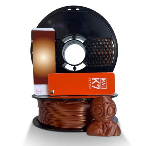 NFIL3D 1KG Net PETG+ Beaming Bronze 3D Printer Filament | Filaments for 3D Printer| 1.75mm| Accuracy - +/- 0.015mm | 1000g 3D Filament, 250g Spool & 350g Packaging Weight (Total Weight 1.6KG) - Image 1