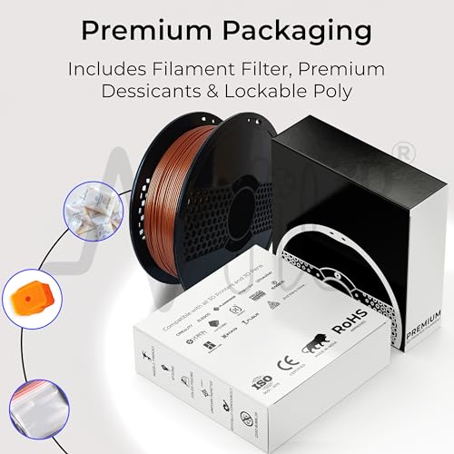 NFIL3D 1KG Net PETG+ Beaming Bronze 3D Printer Filament | Filaments for 3D Printer| 1.75mm| Accuracy - +/- 0.015mm | 1000g 3D Filament, 250g Spool & 350g Packaging Weight (Total Weight 1.6KG) - Image 5