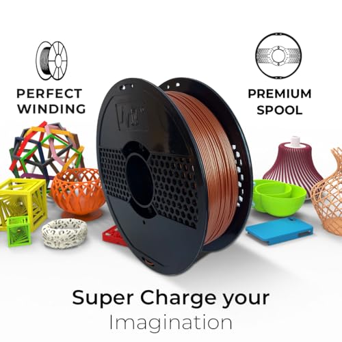 NFIL3D 1KG Net PETG+ Beaming Bronze 3D Printer Filament | Filaments for 3D Printer| 1.75mm| Accuracy - +/- 0.015mm | 1000g 3D Filament, 250g Spool & 350g Packaging Weight (Total Weight 1.6KG) - Image 3