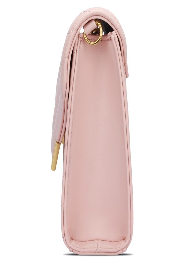 KKXIU Women Formal Vegan Leather Evening Envelope Clutch Purses and Handbags for Party Wedding Prom Bridal (A-Light Pink) - Image 5