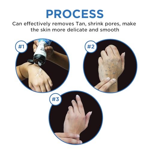 ORGATRE Magic Exfoliating Scrub Gel for Face & Body | Tan Removal & Dead Skin Exfoliator with Glycolic Acid, Niacinamide & Hyaluronic Acid | 175ml De-Tan Gel for Glowing Skin | Dermat Tested - Image 5