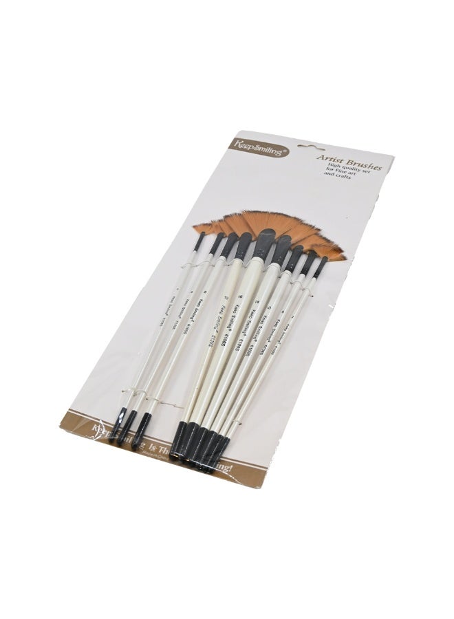 Painting Brushes Set of 9