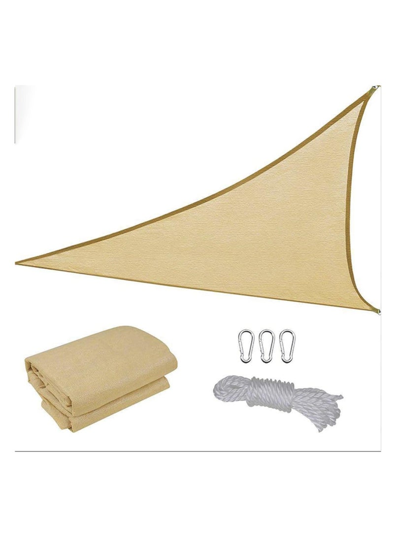 LEDIN Triangle Sand Sun Shade Sail Canopy UV Block Awning for Outdoor Patio Garden Backyard  - Image 4
