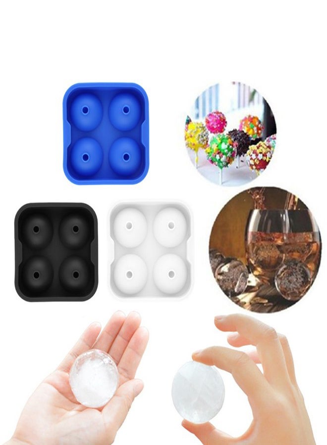 اليشمك صينية قوالب مقسمة إلى أربعة أقسام لصنع كرات الثلج أسود 11.5x4.5x11.5Ø³Ù†ØªÙŠÙ…ØªØ± - Image 2